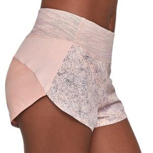 Outdoor Voices Hudson pebbled pink shorts